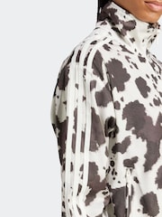 adidas Originals Animal Cow Print Satin Track Top - Image 5 of 6