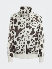 adidas Originals Animal Cow Print Satin Track Top - Image 6 of 6