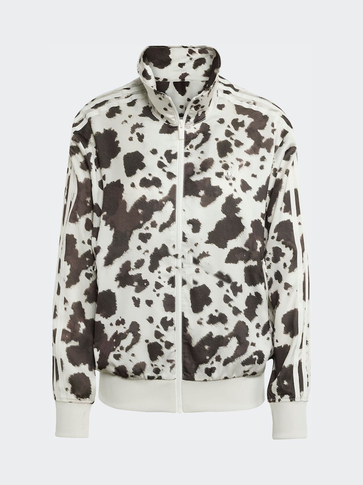 adidas Originals Animal Cow Print Satin Track Top - Image 6 of 6 adidas Originals Animal Cow Print Satin Track Top - Image 6 of 6