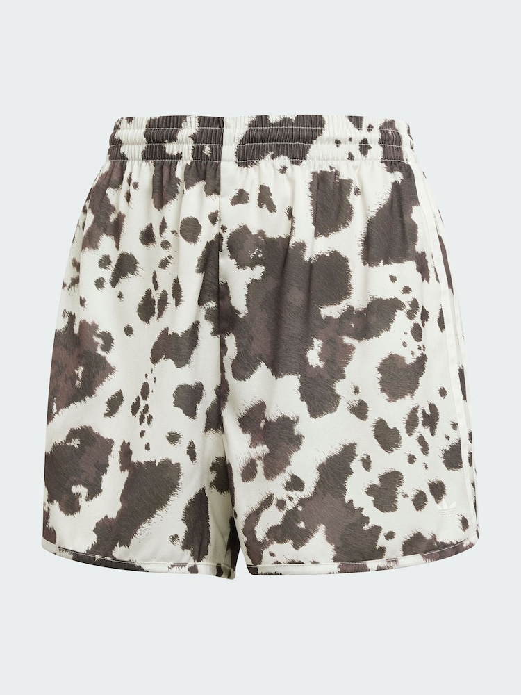 adidas Originals Animal Cow Print Satin Shorts - Image 6 of 6 adidas Originals Animal Cow Print Satin Shorts - Image 6 of 6