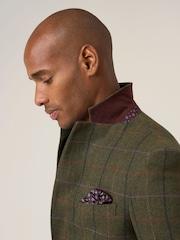 Skopes Green Horden Tailored Fit Country Check Jacket - Image 6 of 7