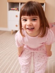 JoJo Maman Bébé Pointelle Pretty Pyjamas - Imaginea 1 din 7