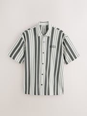Grey/White Regular Fit N. Premium Short Sleeve Jersey Stripe Shirt - Image 6 of 8
