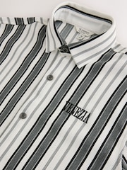 Grey/White Regular Fit N. Premium Short Sleeve Jersey Stripe Shirt - Image 7 of 8