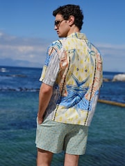 Blue Alec Cumming Print Short Sleeve Shirt - Image 3 of 8