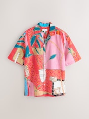 Red Alec Cumming Print Short Sleeve Shirt - Image 1 of 3