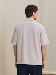 Neutral Jersey Textured Short Sleeve Shirt - Image 3 of 4