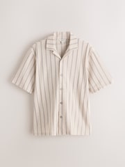 Neutral Jersey Short Sleeve Cotton Shirt - Image 5 of 7