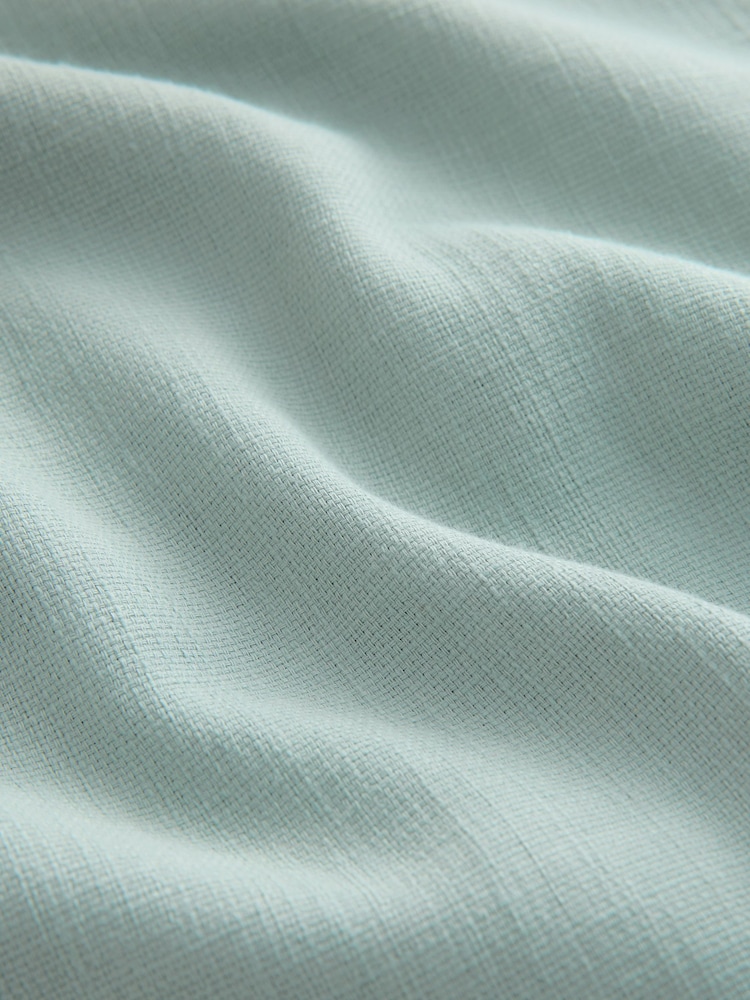 Blue Textured Short Sleeve Shirt - Image 7 of 7