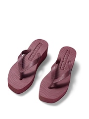 Sleepers Purple High Platform Wedge Sandals - Image 1 of 1