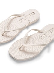 Sleepers Cream Tapered Slim Flip Flops - Image 2 of 4