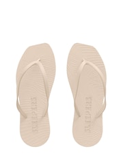 Sleepers Cream Tapered Slim Flip Flops - Image 4 of 4