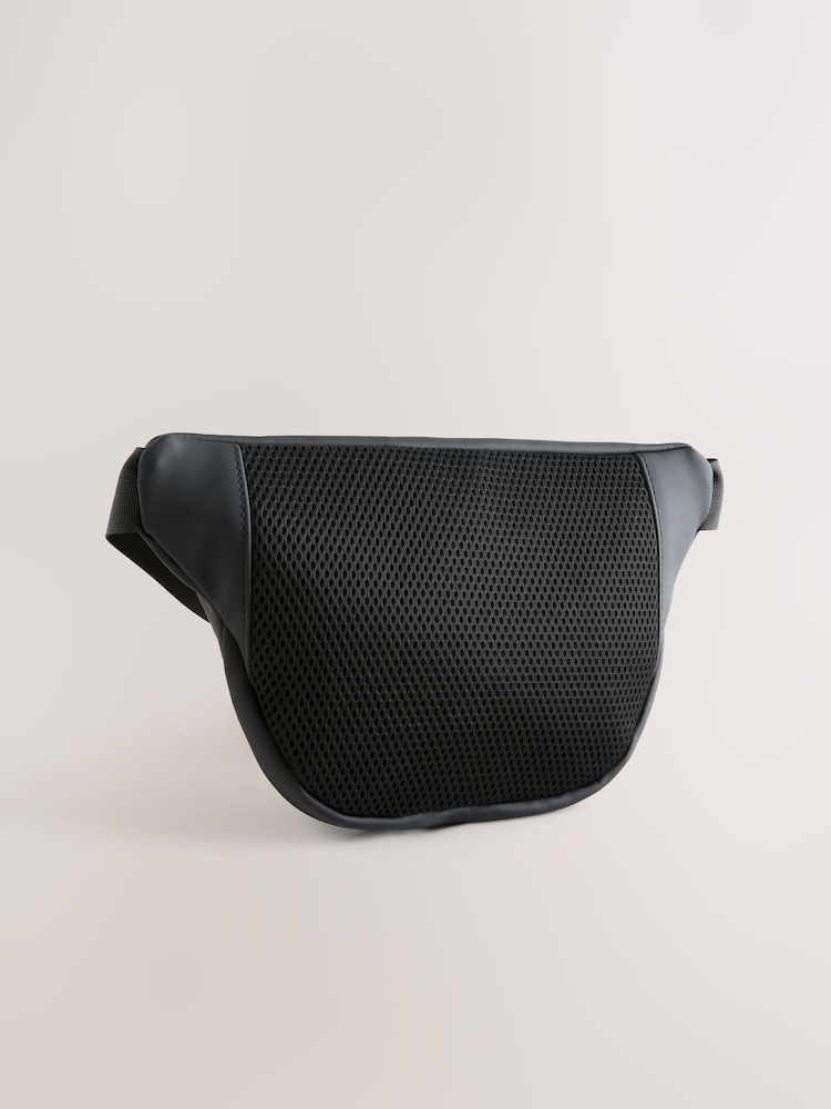 Black Rubberised Bum Bag - Image 2 of 5