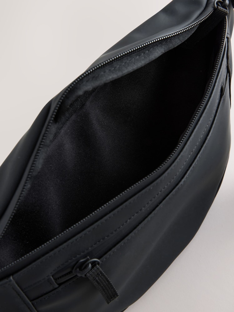 Black Rubberised Bum Bag - Image 7 of 7 Black Rubberised Bum Bag - Image 7 of 7