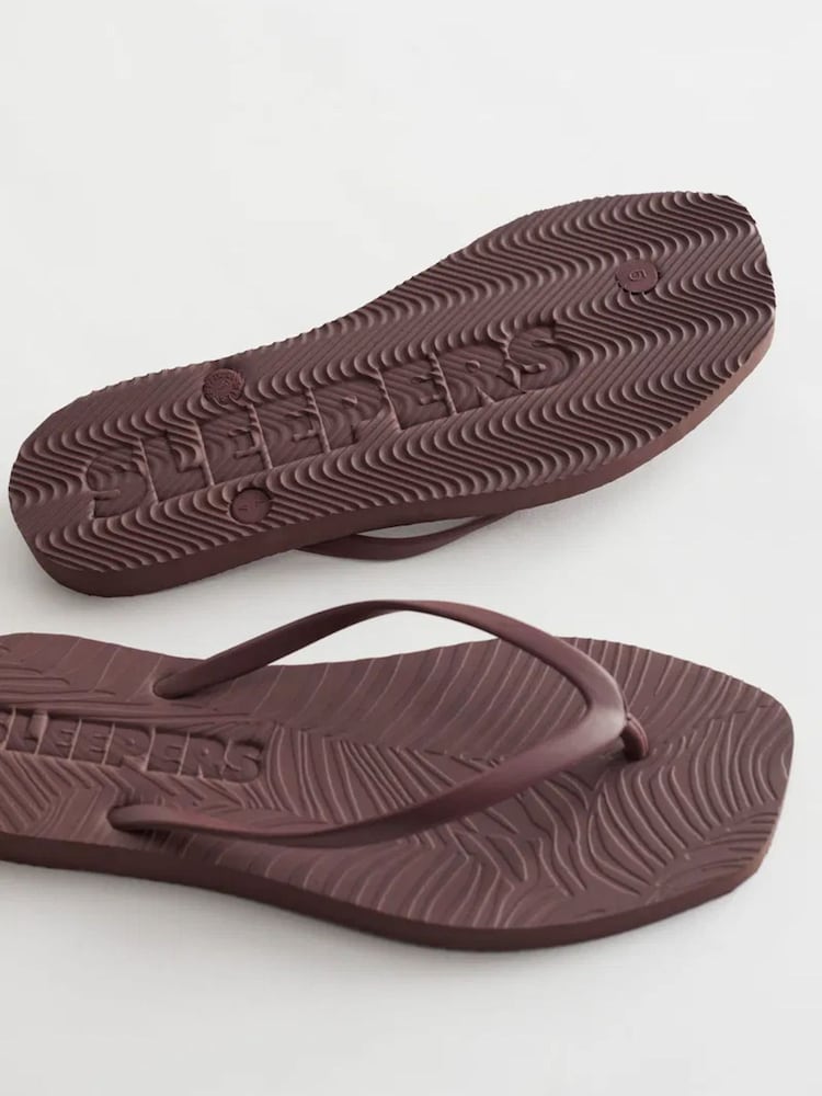 Braun - Sleepers Tapered Slim Flip Flops - Bild 3 von 3