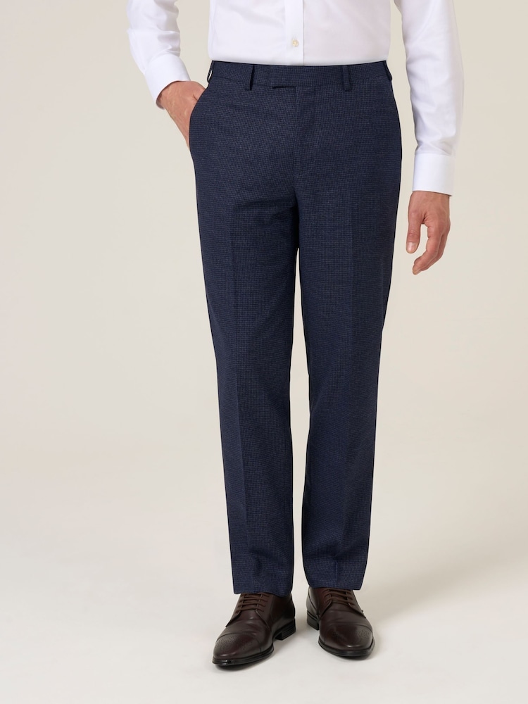 Skopes Blue Boyd Puppytooth Suit Tailored Trousers - Image 1 of 4