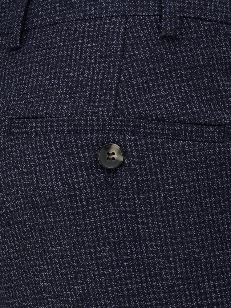 Skopes Blue Boyd Puppytooth Suit Tailored Trousers - Image 4 of 4