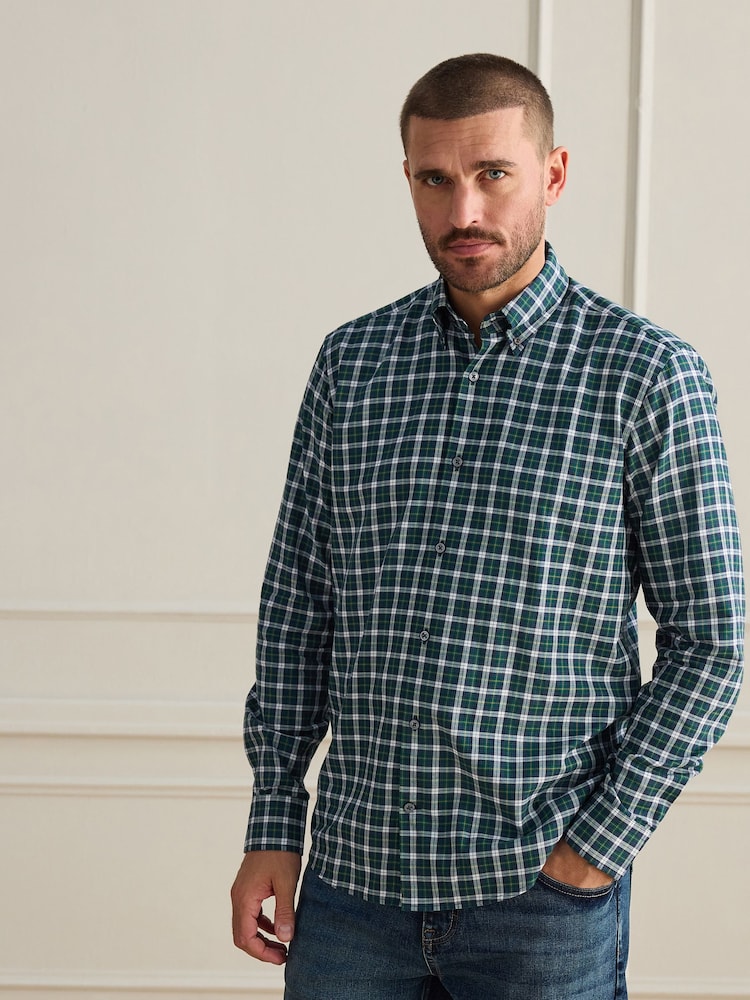 Green Signature Check Shirt - Image 1 of 8