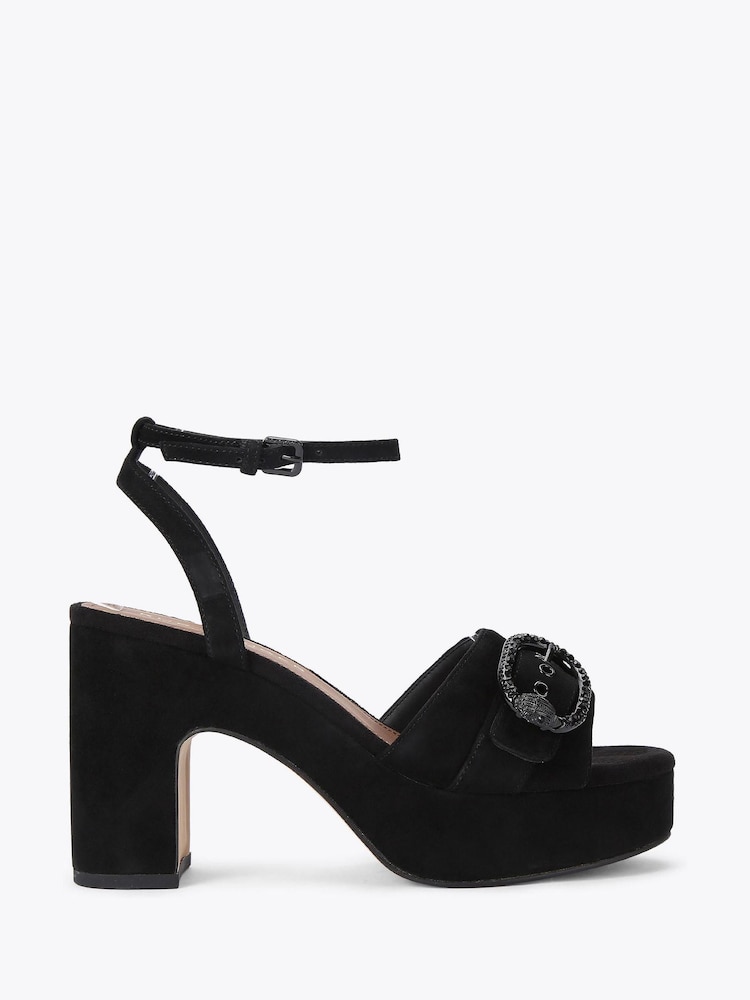 Kurt Geiger London Green Greenwich Platform Sandals - Image 1 of 4 Kurt Geiger London Green Greenwich Platform Sandals - Image 1 of 4