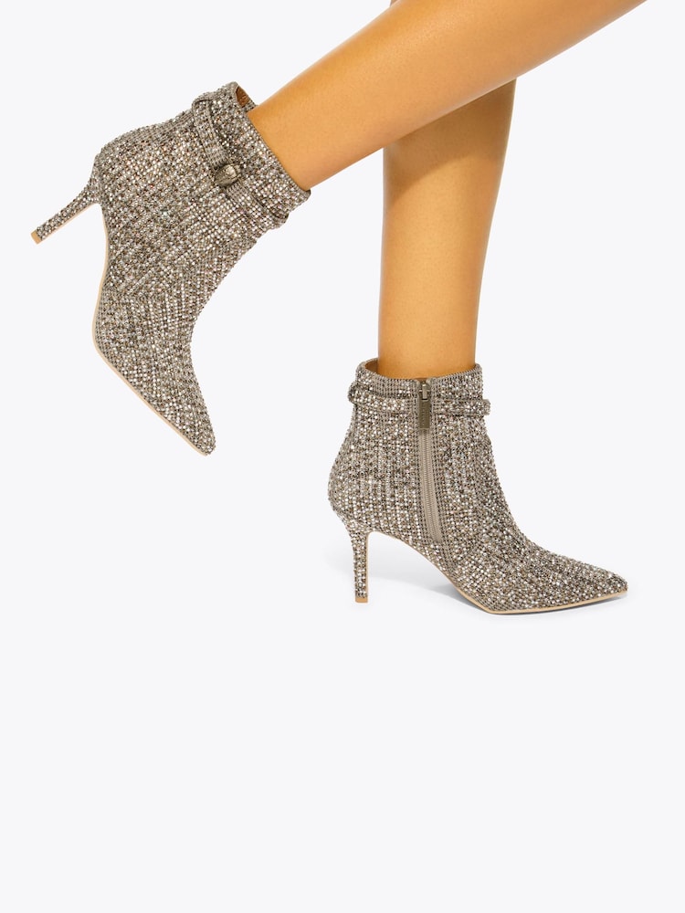 Kurt Geiger London Cream Kensington Ankle Boots - Image 5 of 5