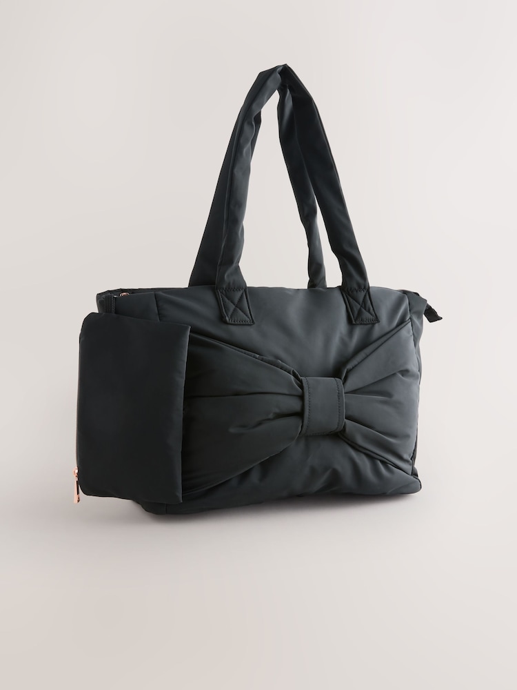 Black Bow Tote Bag - Image 1 of 7