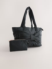 Black Bow Tote Bag - Image 2 of 7
