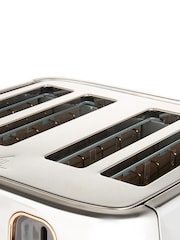 Haden Chrome Rose Gold Dorchester 4 Slice Toaster - Image 3 of 6