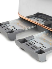 Haden Chrome Rose Gold Dorchester 4 Slice Toaster - Image 4 of 6