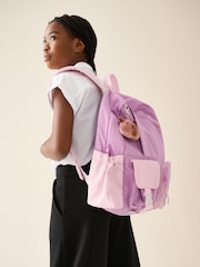 Lilac Purple Capybara Keyring Pocket Backpack - Image 3 of 9