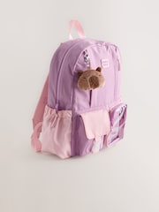 Lilac Purple Capybara Keyring Pocket Backpack - Image 5 of 9