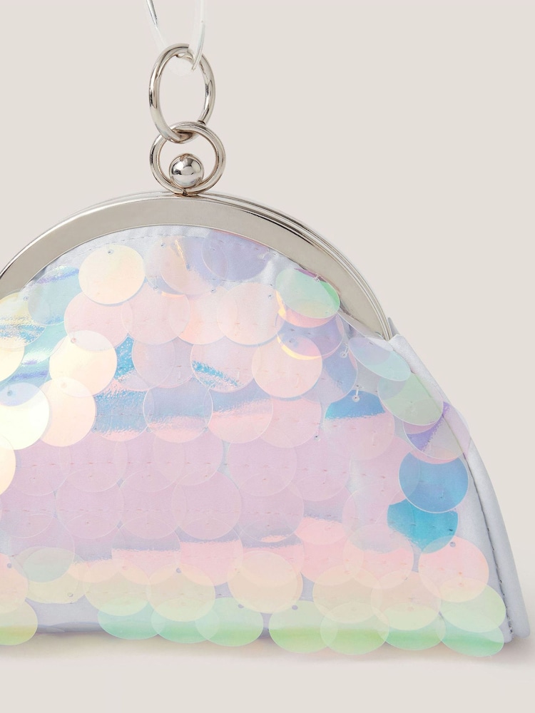 Monsoon Blue Sequin Bangle Bag - Image 4 of 4