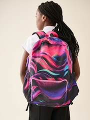 Black/Purple Wave Backpack - Image 1 of 8