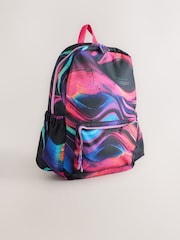 Black/Purple Wave Backpack - Image 4 of 8