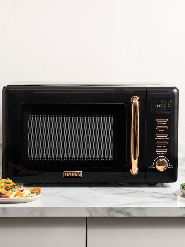 Haden Black Copper Dorchester 20L 800W Microwave - Image 1 of 5 Haden Black Copper Dorchester 20L 800W Microwave - Image 1 of 5
