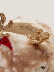 Monsoon Brown Faux Fur Reindeer Purse Bag - Image 4 of 4