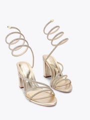 Carvela Swirly Block Heel Sandals - Slika 3 iz 4