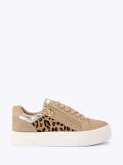 Carvela Brown Statement Zip Trainers - Image 1 of 4