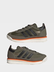Caqui/negro - adidas Originals SL 72 RS Elastic Laces Kids Trainers - Imagen 7 de 10