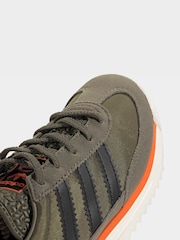Caqui/negro - adidas Originals SL 72 RS Elastic Laces Kids Trainers - Imagen 8 de 10