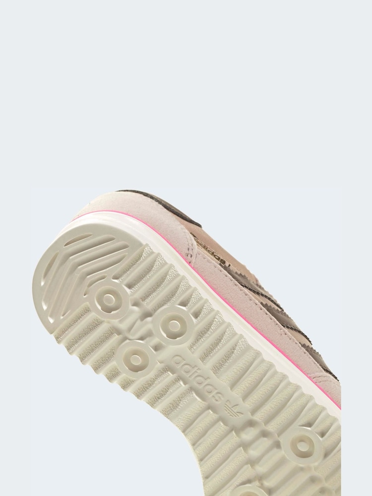 adidas Originals Brown/Neutral SL 72 RS Elastic Laces Trainers - Image 9 of 9