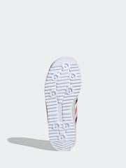 adidas Originals Grey/Purple/Pink SL 72 RS Elastic Laces Kids Trainers - Image 7 of 10