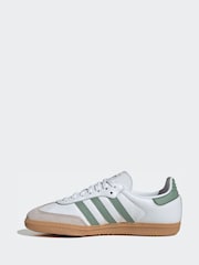 blanco/verde - adidas Originals Samba OG Junior Trainers - Imagen 8 de 10