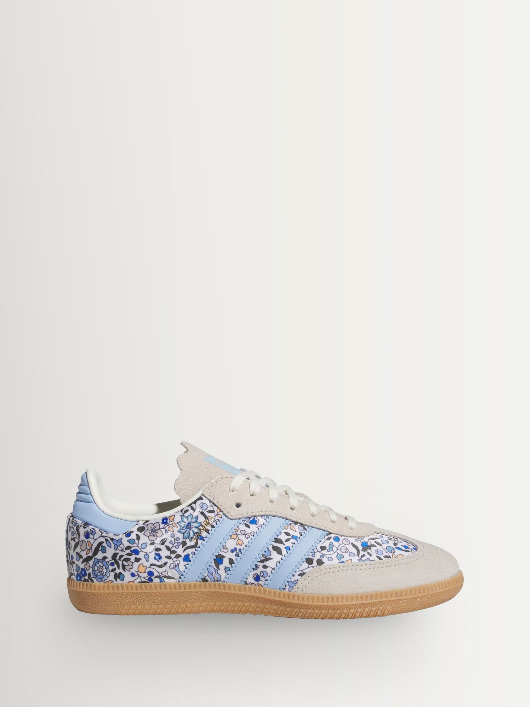Buy adidas Originals Blue/Grey Floral Samba OG x Liberty London