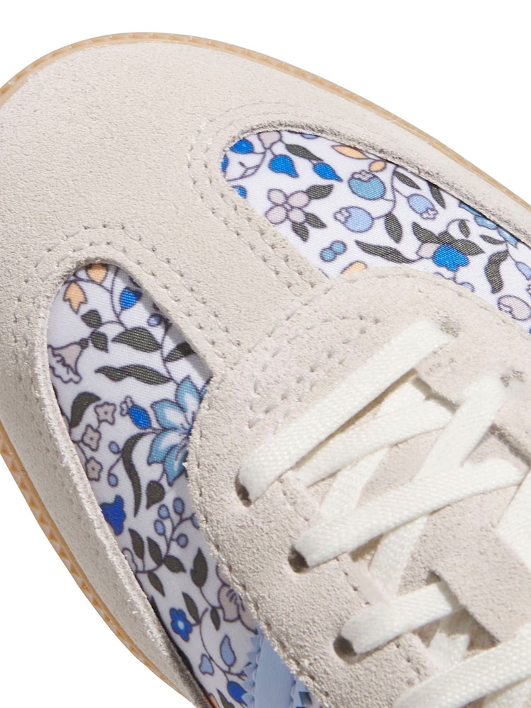 adidas Originals Blue/Grey Floral Samba OG x Liberty London Junior Trainers - Image 8 of 8
