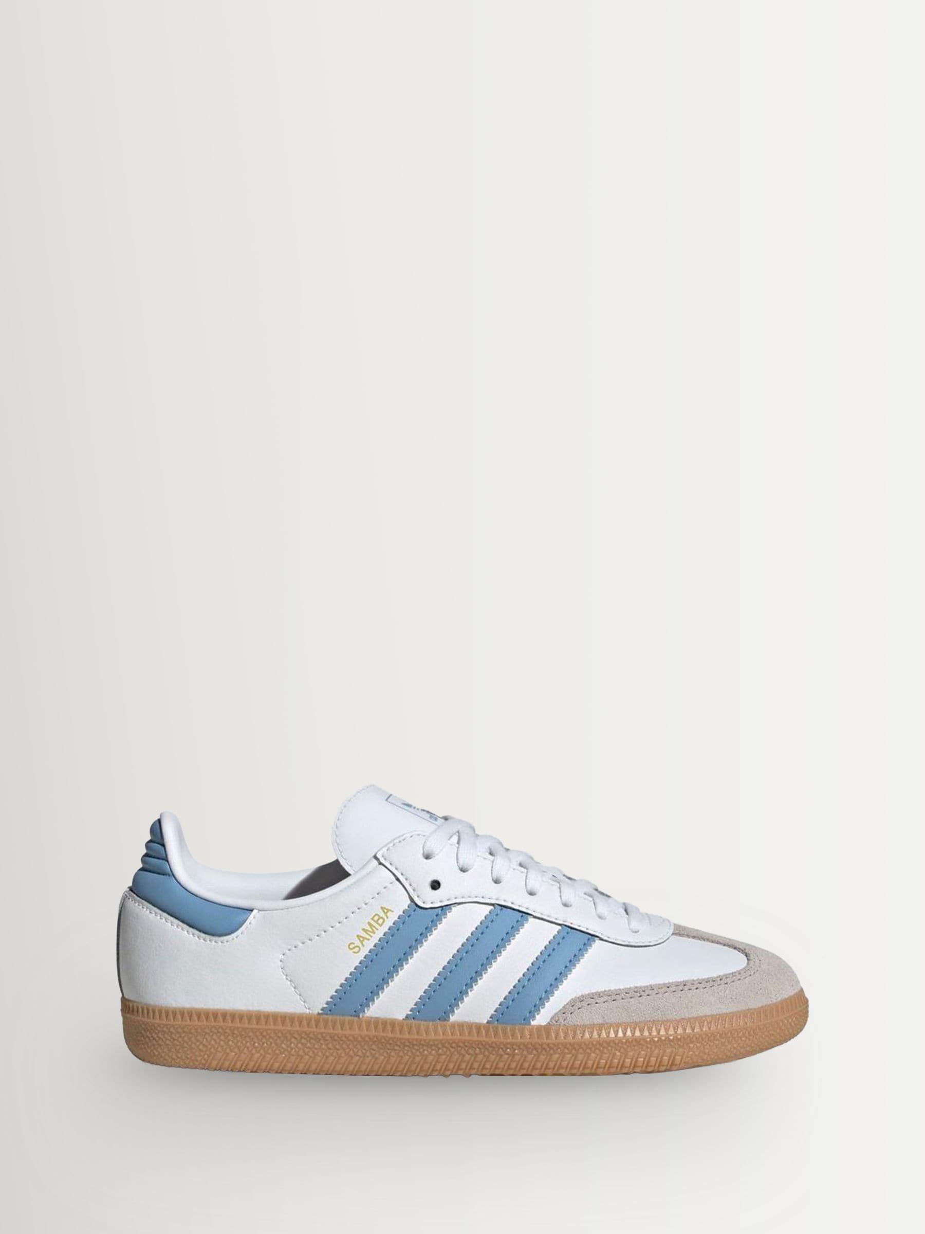 adidas Samba ホワイト 水色　スニーカー 2024年 発売】adidas Originals SAMBA OG “White/Clearsky/Blue