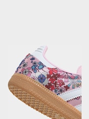 adidas Originals Lilac/Pink Samba OG x Liberty London Junior Trainers - Image 10 of 10