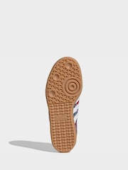 adidas Originals Lilac/Pink Samba OG x Liberty London Junior Trainers - Image 8 of 10