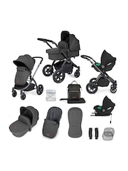 Ickle Bubba 12 Piece Grey Travel System Stomp Luxe with iSize Cirrus - Image 1 of 4