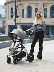 Ickle Bubba 12 Piece Grey Stomp Luxe Travel System with iSize Cirrus Car Seat - Image 1 of 6