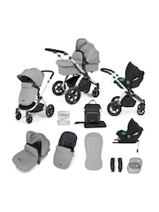 Ickle Bubba 12 Piece Grey Stomp Luxe Travel System with iSize Cirrus Car Seat - Image 2 of 6